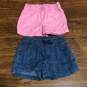 Set of girl shorts